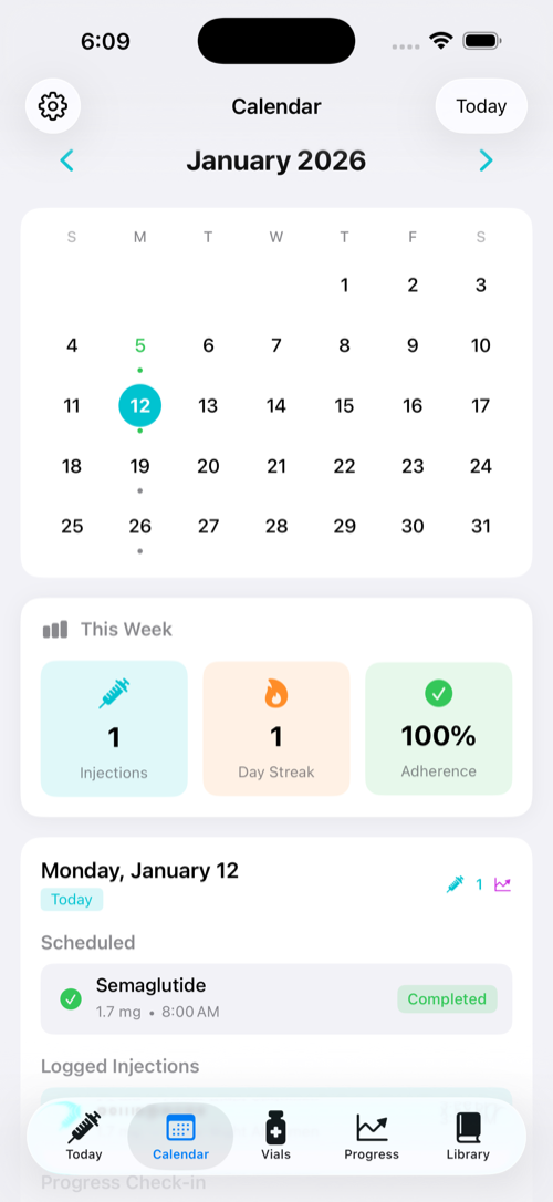 Calendar view